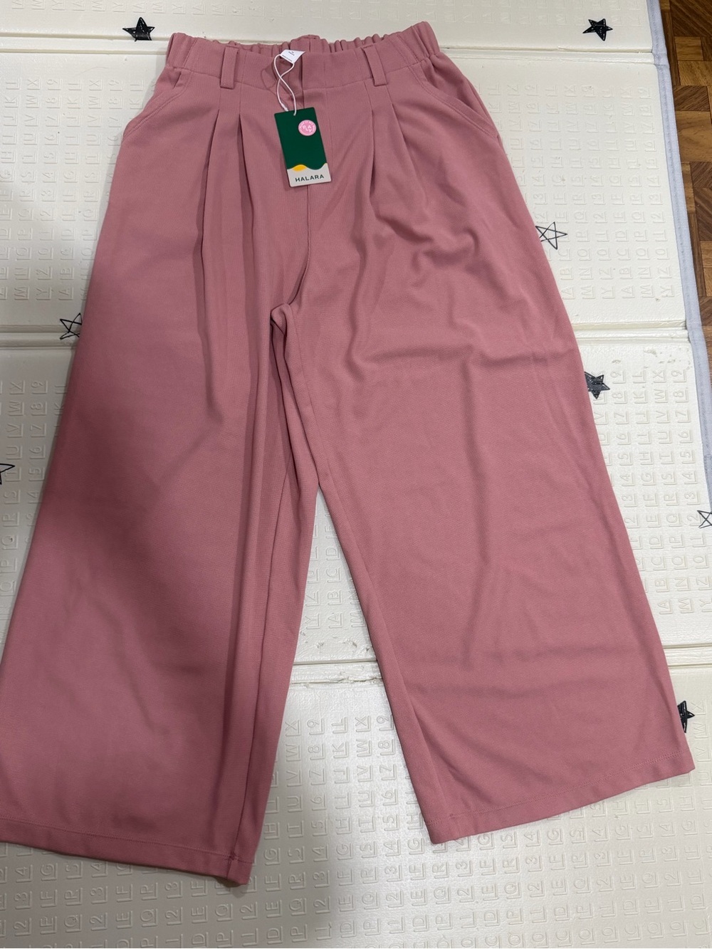 HALARA Wide Leg Pleated Pants - Dusty Rose